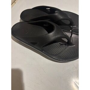 Hurley Mens Flip Flop Sandals Black Molded EVA Thong Slides Size 11 NEW